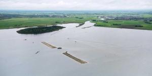 Zwarte Meer eilanden gezien vanuit de lucht