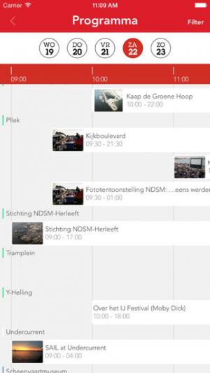 Screenshot SAIL 2015 app IOS
