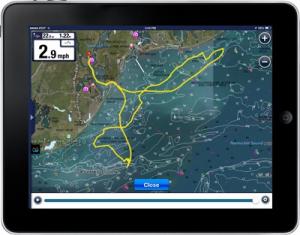 Navionics in use on iPad